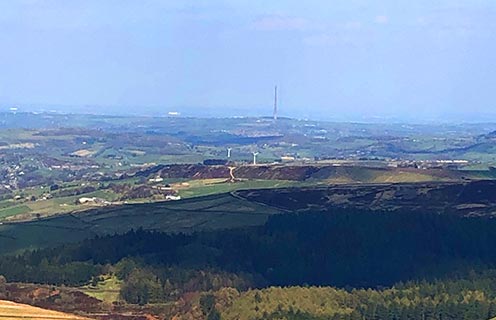 Holme Valley with Emley mast